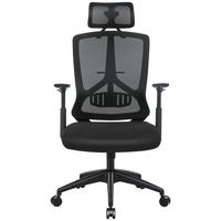 OTOČNÁ ŽIDLE, pokryté povrchovou vrstvou, černá - černá, Basics, kov/textil (68/120-133/65cm) - Boxxx