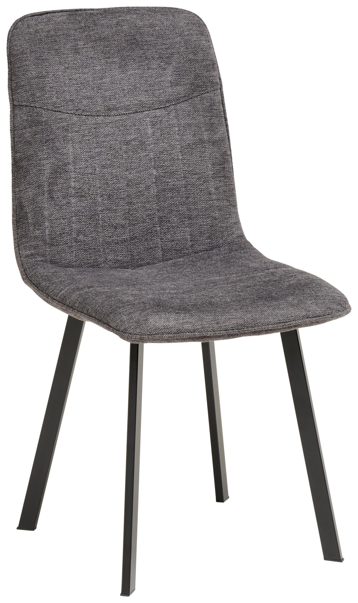 TISCHGRUPPE Metall, Textil, Holzwerkstoff Grau  - Grau, Konventionell, Holzwerkstoff/Textil (140/46/75/88/80/57cm) - MID.YOU