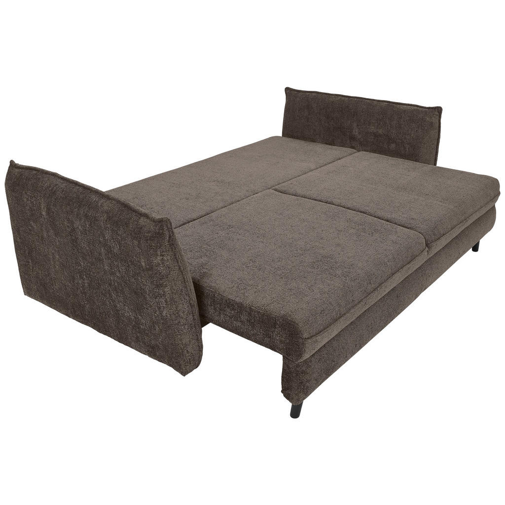 Thumbnail - Carryhome Schlafsofa, Graubraun, Textil, Buche, massiv, 3-Sitzer, Füllung: Silikon,Silikon, 238x99x108 cm, Made in EU, L...