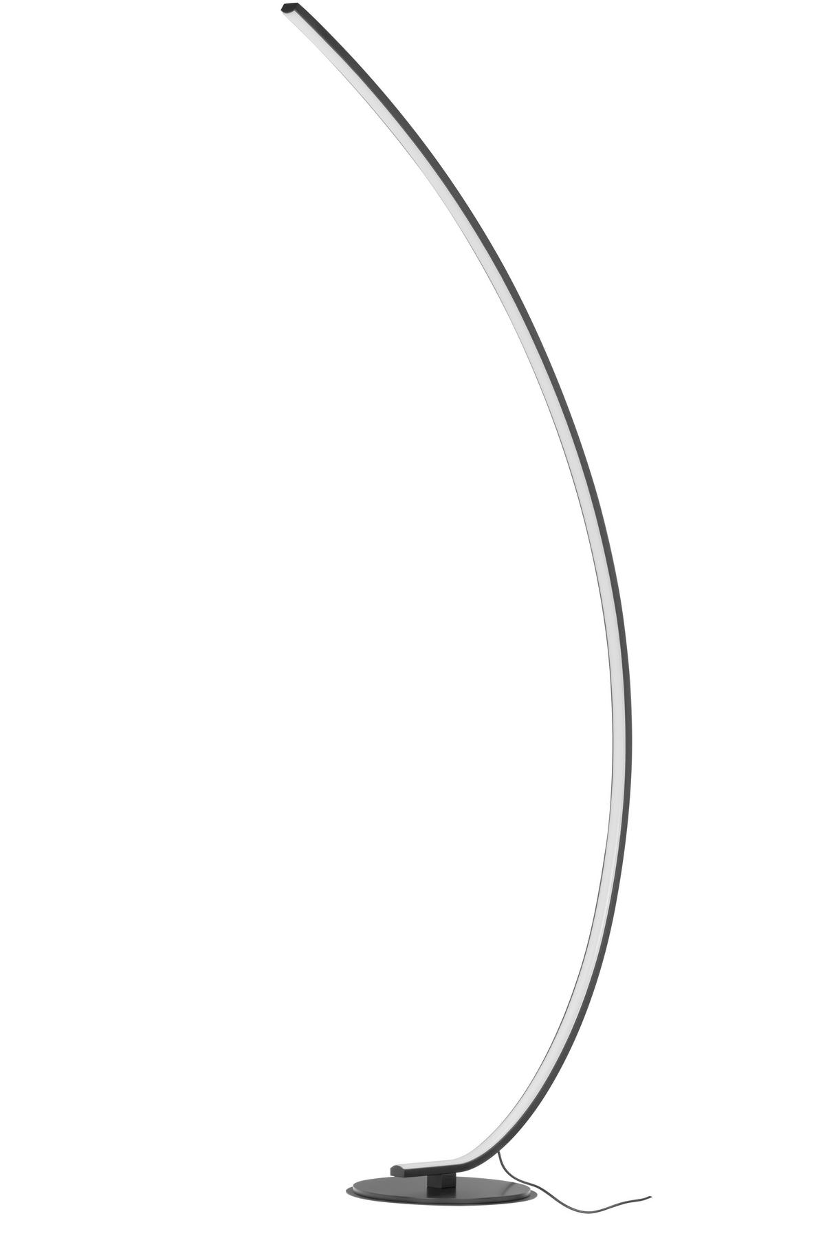 STOJACÍ LED SVÍTIDLO, 81/28/165 cm - černá, Design, kov/plast (81/28/165cm) - Novel