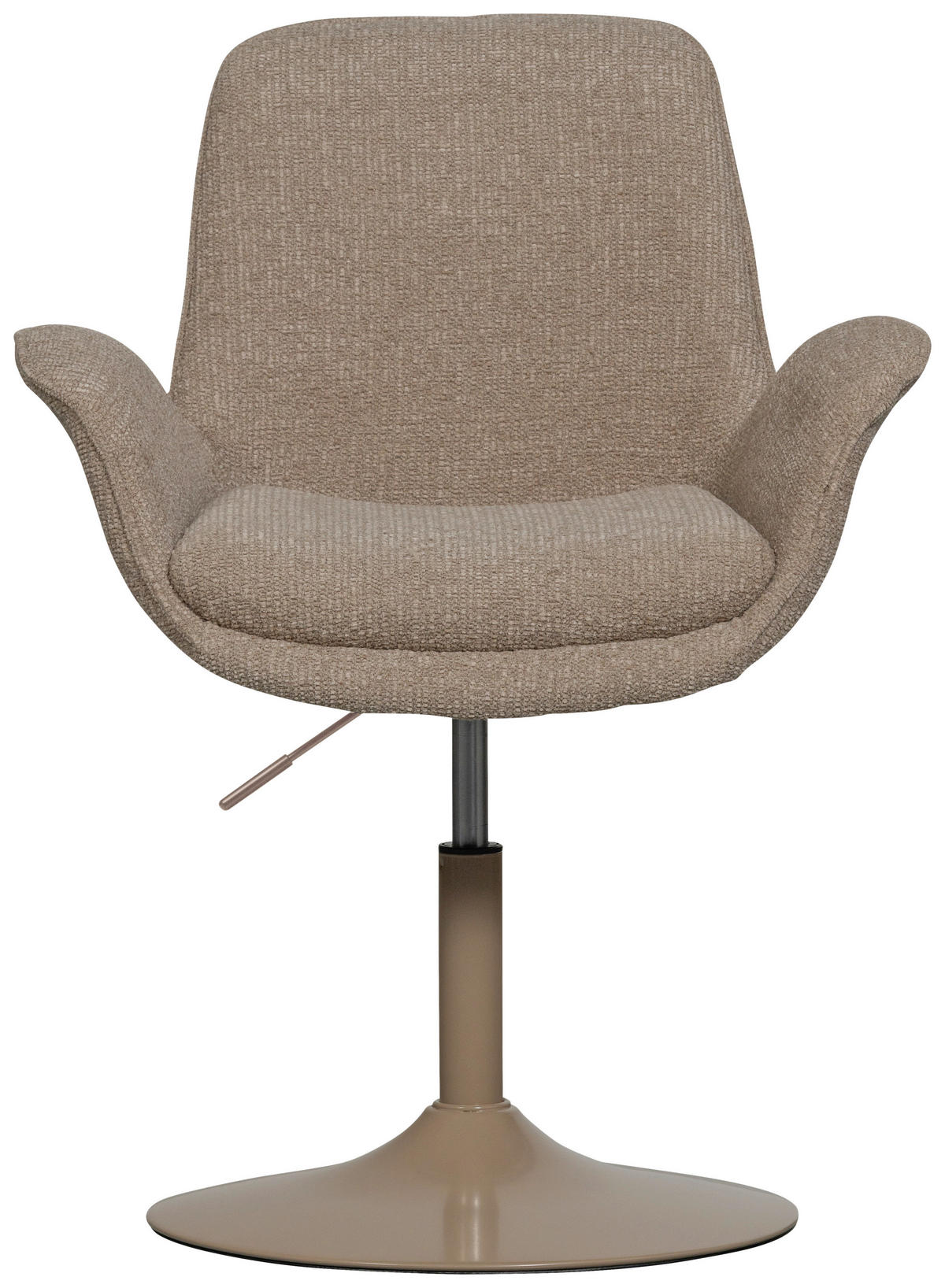 ARMLEHNSTUHL   Webstoff  - Sandfarben, MODERN, Textil/Metall (70/90/66cm) - Livetastic