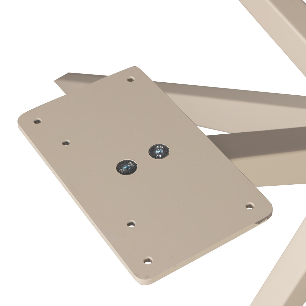 TISCHGESTELL   - Grau, MODERN, Metall (80/72/80cm) - Livetastic