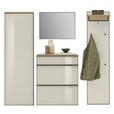 GARDEROBE 4-teilig  in 200/190/37 cm  - Eichefarben/Sahara, Design, Glas/Holz (200/190/37cm) - Dieter Knoll