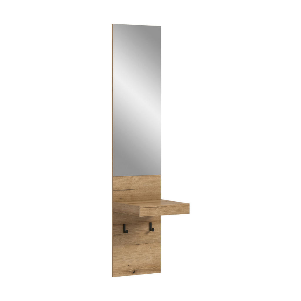 Livetastic VEŠIAKOVÝ PANEL, tmavý dub, 35/160/37 cm