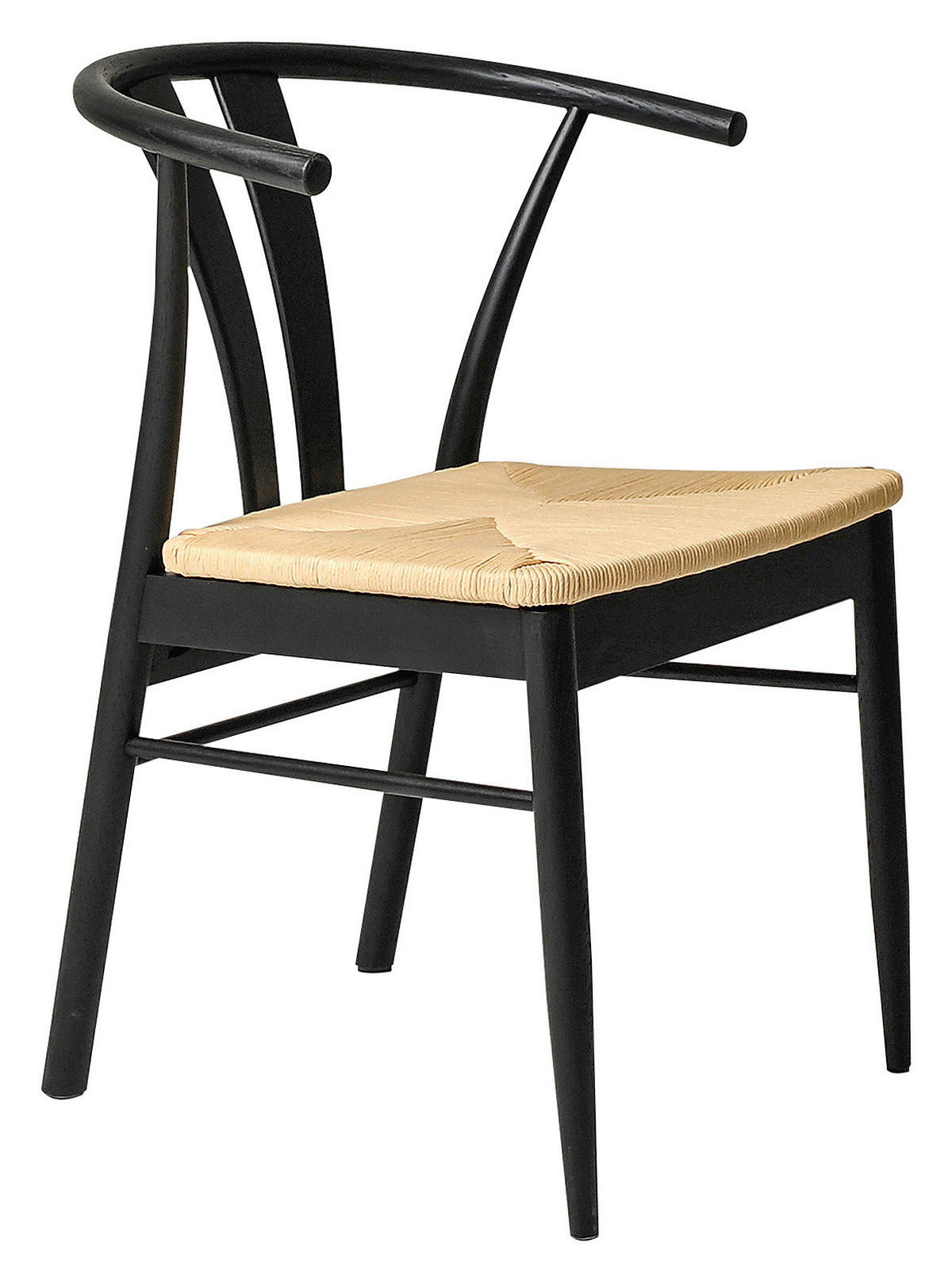 STOL  - svart/naturfärgad, Design, trämaterial/trä (54/83/54cm) - Best Price