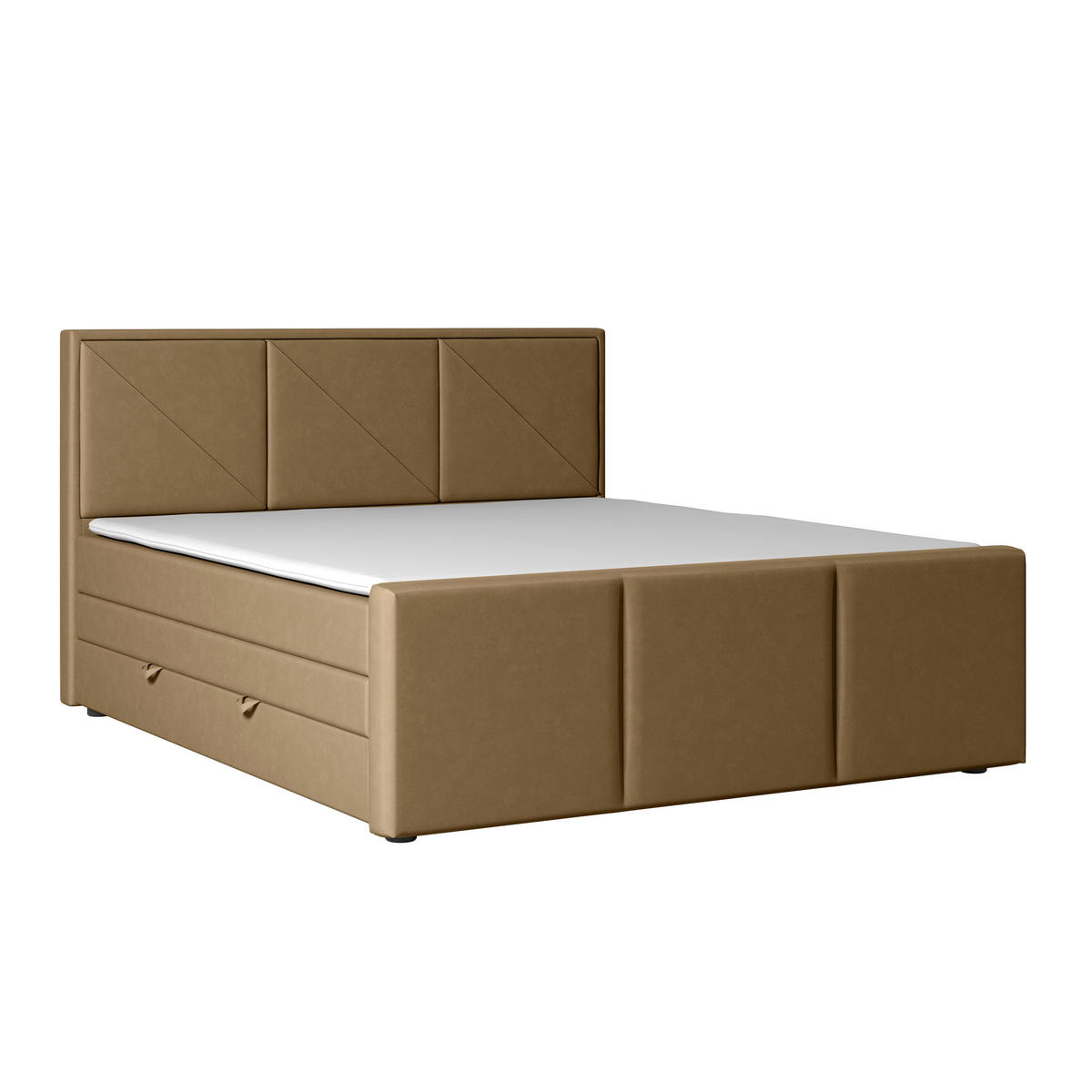BOXSPRINGBETT 180/200 cm  in Beige  - Beige, Modern, Holz/Kunststoff (180/200cm) - MID.YOU