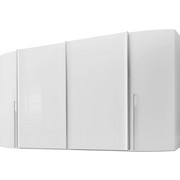 DREHTÜRENSCHRANK in Weiß - Alufarben/Weiß, Design, Holzwerkstoff/Metall (300/223/62cm) - Visionight