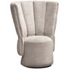 COCKTAILSESSEL in Velours Taupe  - Taupe/Schwarz, Design, Holz/Textil (92/113/70cm) - Emilio Belluti