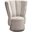 COCKTAILSESSEL - Taupe/Schwarz, Design, Holz/Textil (92/113/70cm) - Emilio Belluti