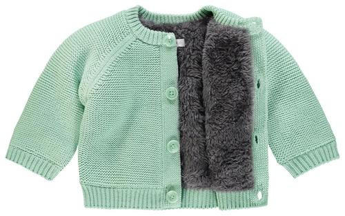 BABYSTRICKJACKE - Mintgrün, Basics, Textil (50null) - noppies