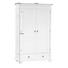 DREHTÜRENSCHRANK 116/199/57 cm - Weiß, LIFESTYLE, Holz/Metall (116/199/57cm) - Carryhome