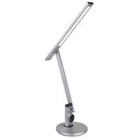 LED-SVETILKA ZA PISALNO MIZO     63,5/19/49,9 cm          - srebrne barve/črna, Design, kovina/umetna masa (63,5/19/49,9cm) - Globo