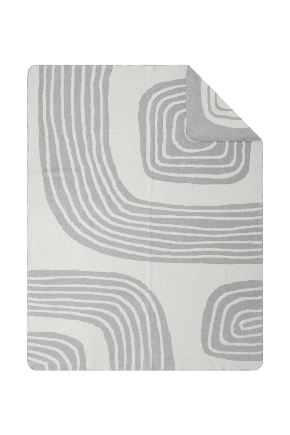 DEKA, bavlna, 150/200 cm - sivá/biela, Basics, textil (150/200cm) - S. Oliver