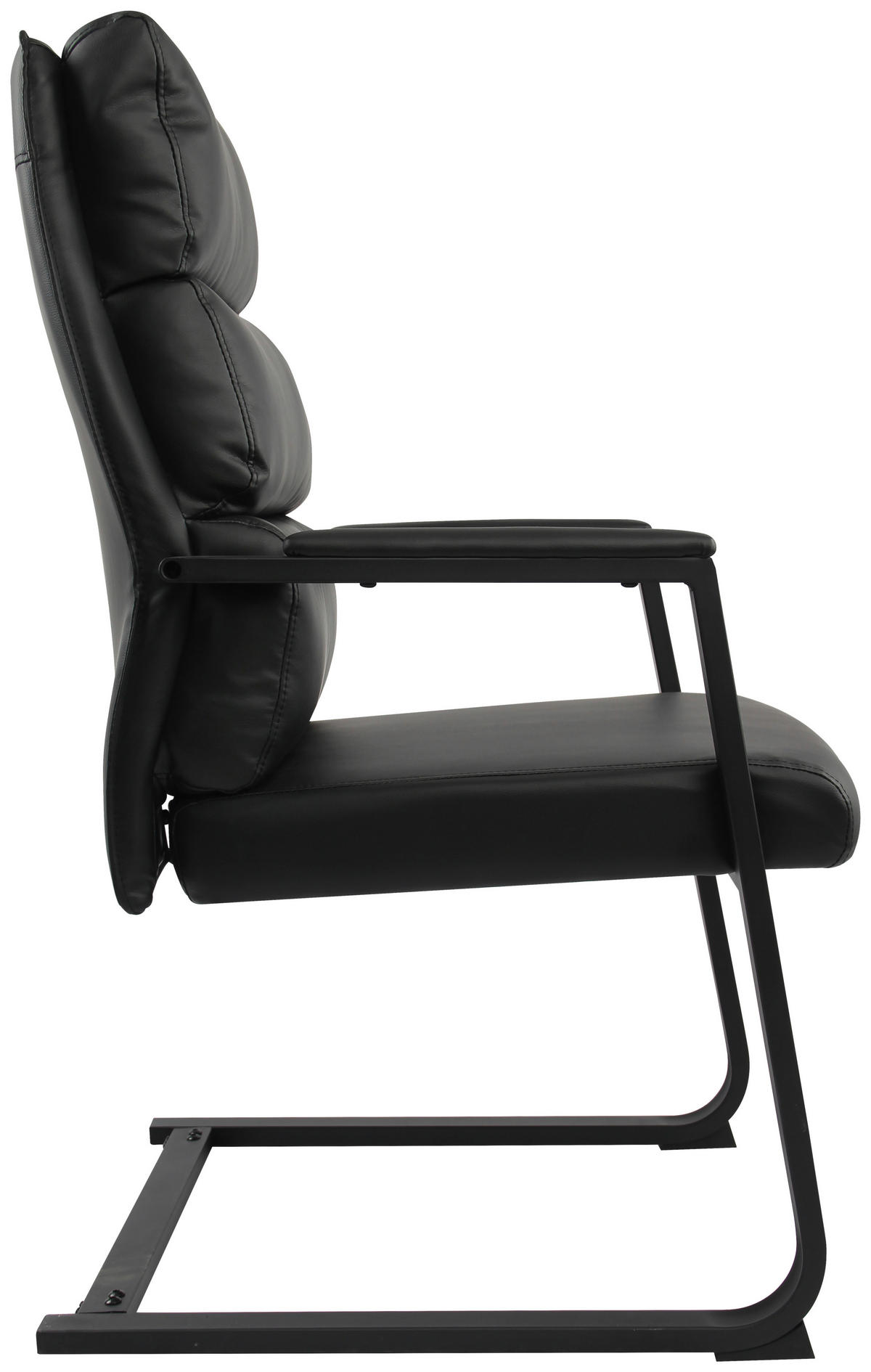 KONFERENČNÍ ŽIDLE - černá, Moderní, kov/textil (53/73/52cm) - Livetastic