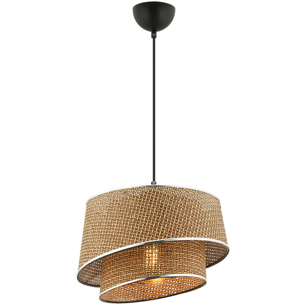 HÄNGELEUCHTE 32/65 cm   - Design, Textil/Metall (32/65cm) - P & B