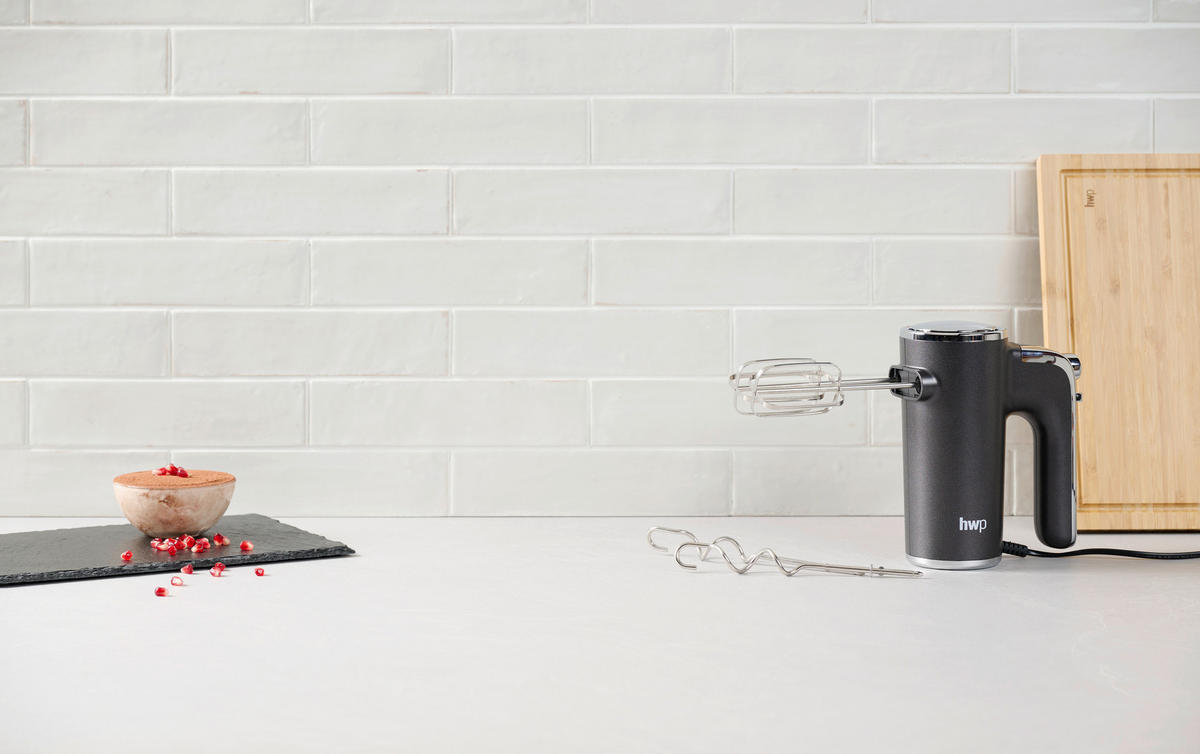 KÉZI MIXER - sötétszürke, Konventionell, műanyag/fém - Homeware Profession.