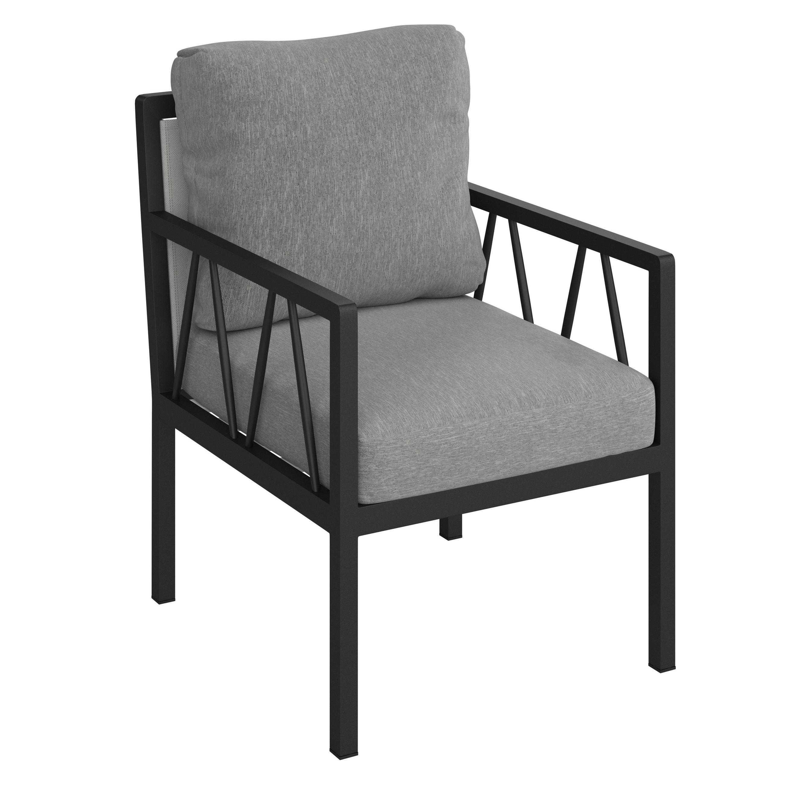 LOUNGESESSEL  - Grau, Design, Metall (63/84/80cm) - Amatio