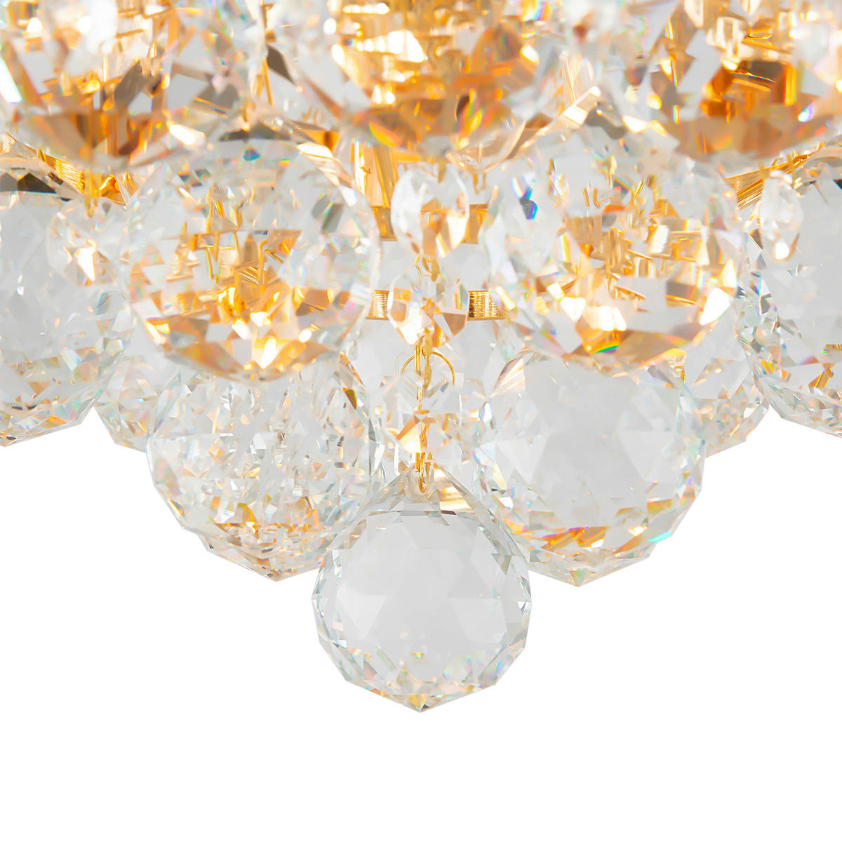 KRONLEUCHTER 41/21,5/41 cm   - Goldfarben, Trend, Glas/Metall (41/21,5/41cm) - MAYTONI