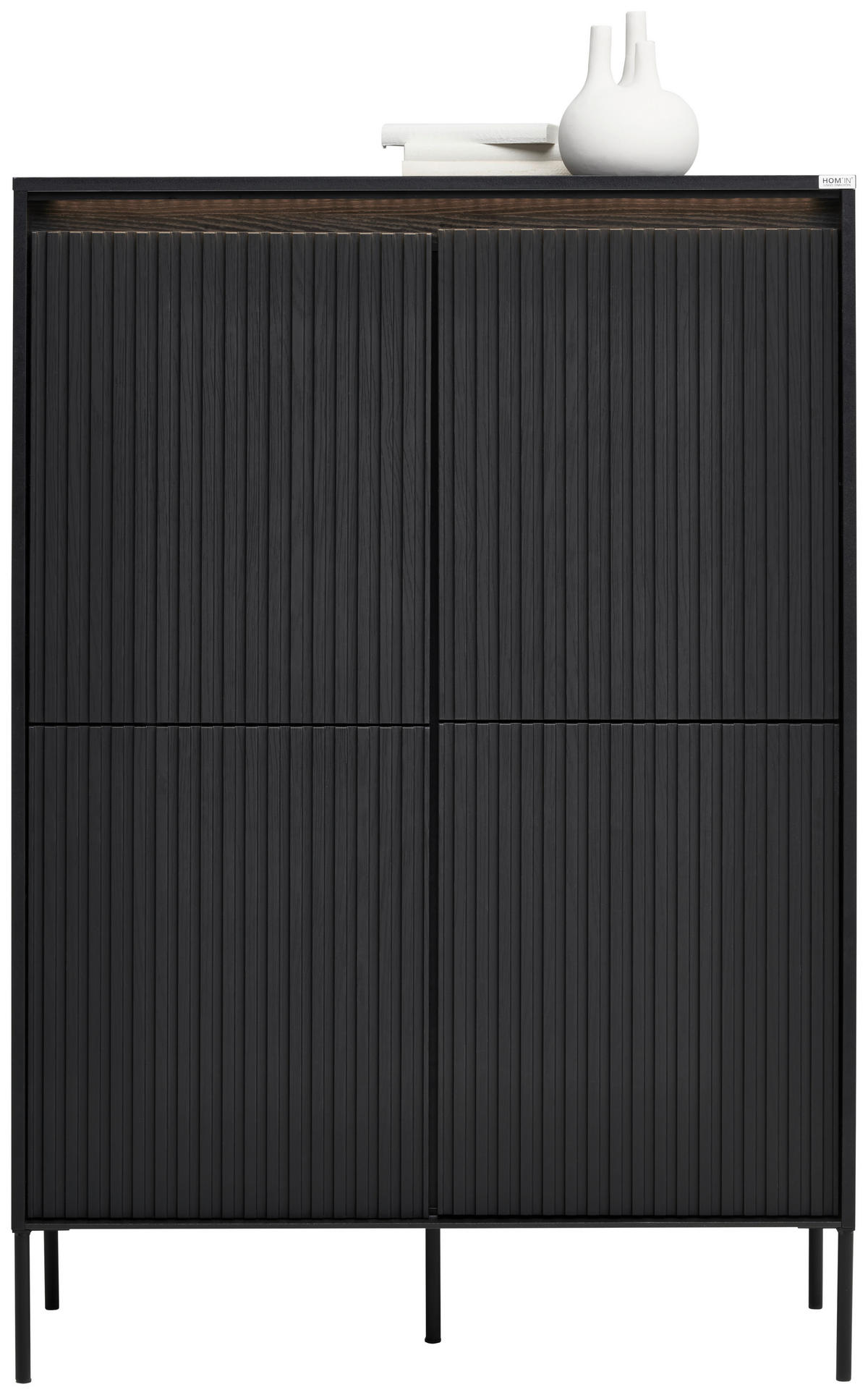 HIGHBOARD  in 98/140/40 cm  - Schwarz, Design, Holzwerkstoff (98/140/40cm) - Hom`in