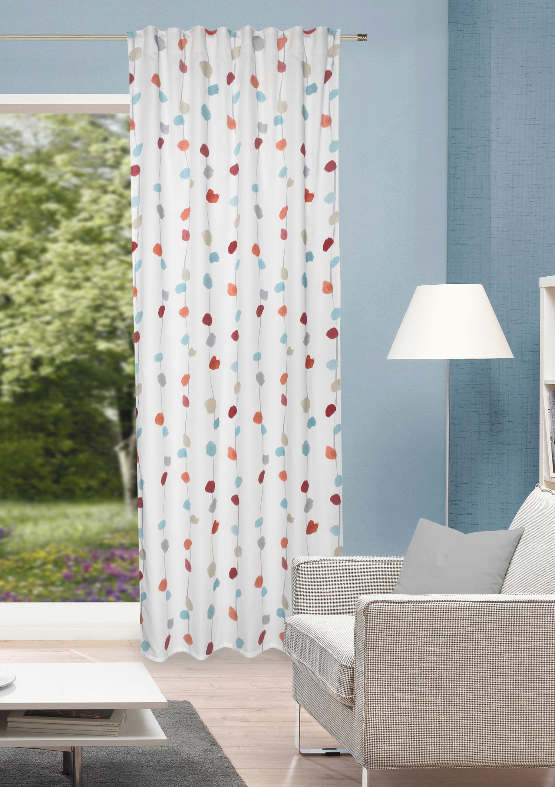 FERTIGVORHANG  blickdicht   135/245 cm  - Terracotta, KONVENTIONELL, Textil (135/245cm)