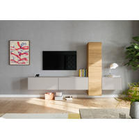 WOHNWAND  in Grau  282/160/37 cm  - Eichefarben/Grau, Design, Holzwerkstoff (282/160/37cm) - Celina Home