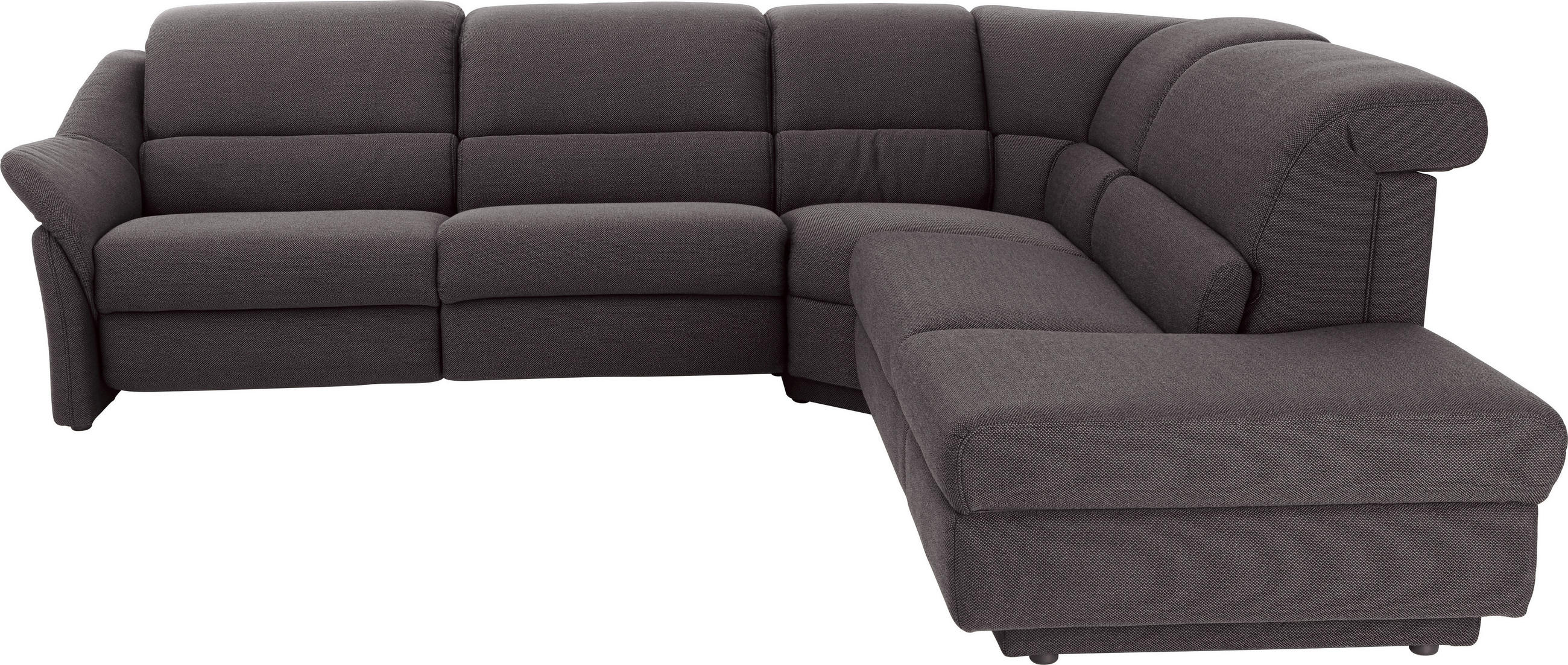 ECKSOFA Graphitfarben Webstoff  - Graphitfarben, KONVENTIONELL, Kunststoff/Textil (288/271cm) - Himolla Komfortklass
