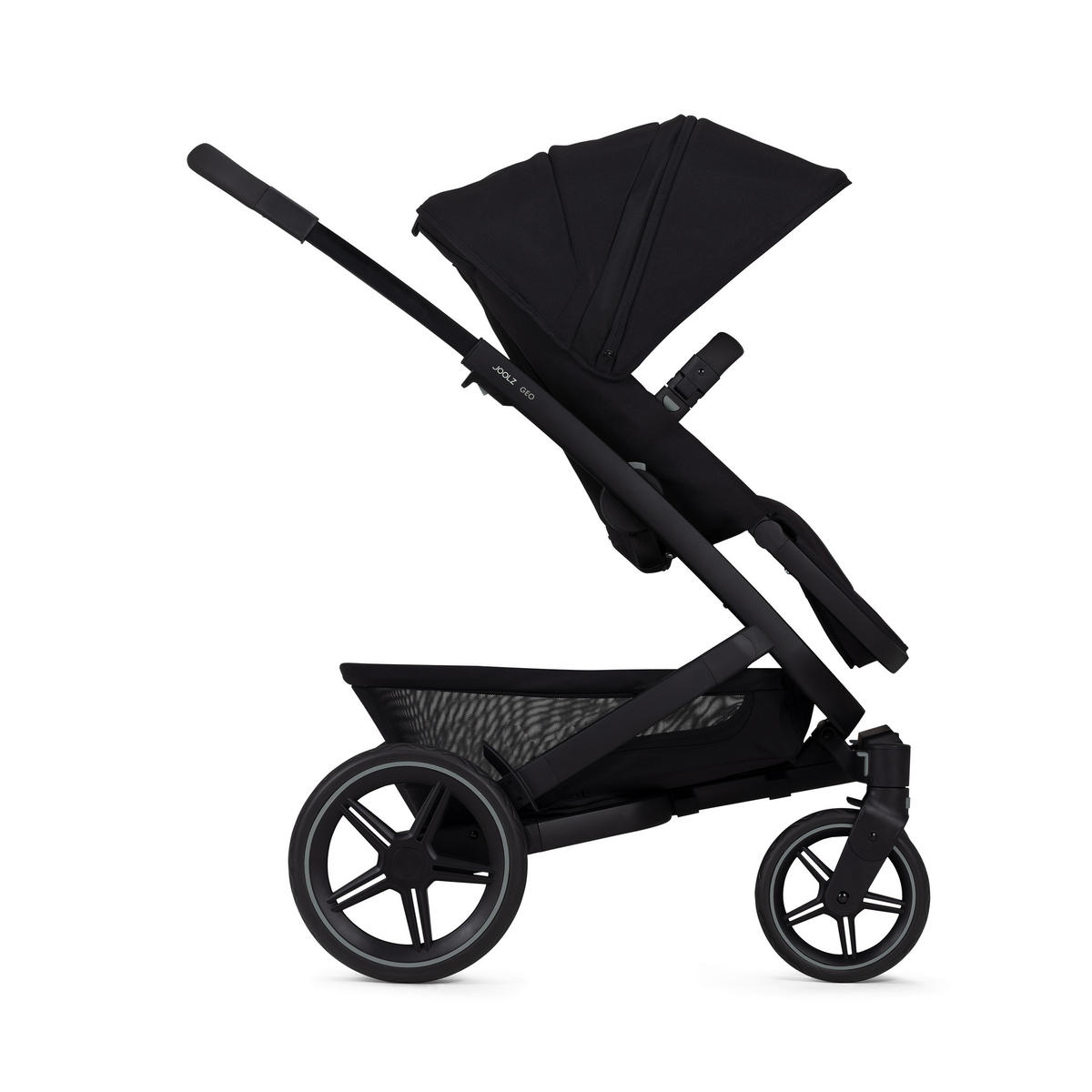 KINDERWAGENSET Geo3 Mono  - Schwarz, Basics, Textil/Metall (60/92-113/77-105cm) - Joolz