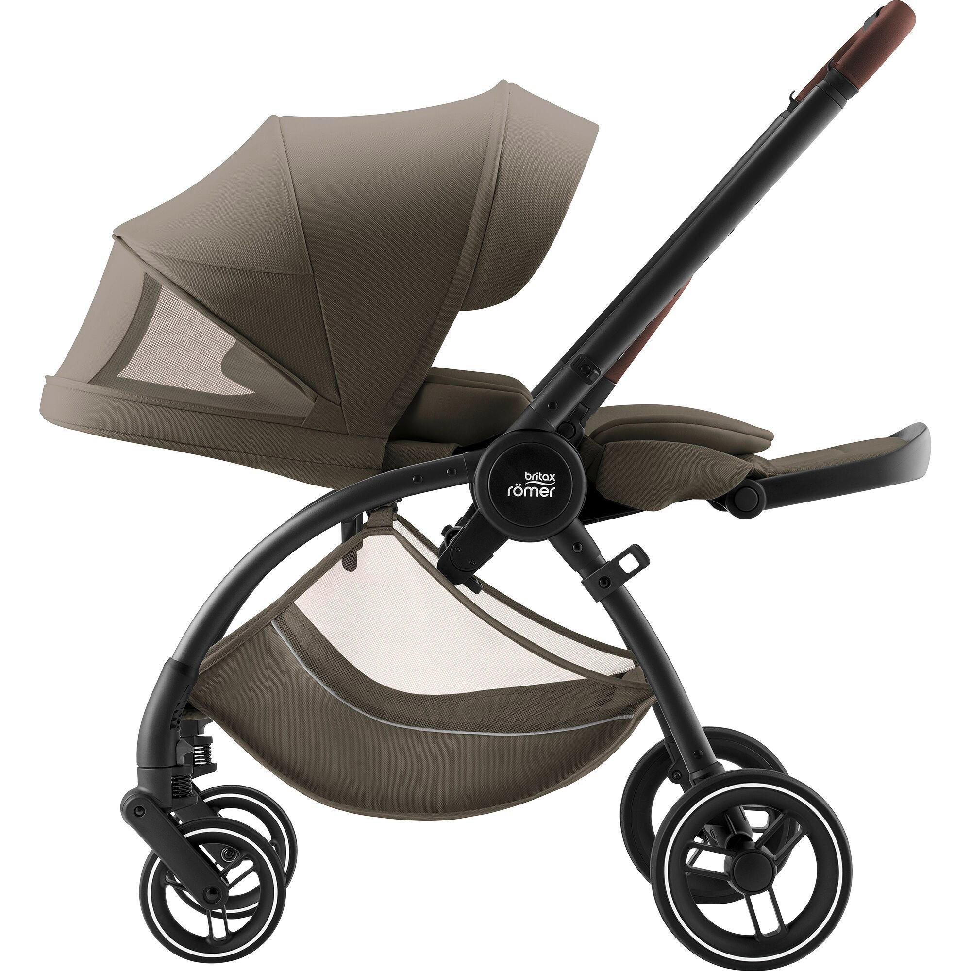 KINDERWAGEN  Rio  Urban Olive  - Olivgrün/Grau, Basics, Textil/Metall (55/120/93cm) - Britax Römer