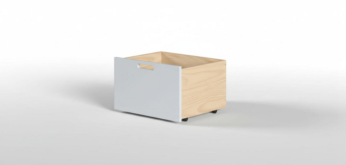 TÁROLÓS ÁGY 90/200 cm  szürke, natúr színű, fekete  - natúr színű/fekete, Modern, faalapú anyag/fa (90/200cm) - MID.YOU