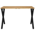 SCHREIBTISCH 120/80/75 cm Schwarz, Eichefarben, Hellbraun  - Hellbraun/Eichefarben, MODERN, Holzwerkstoff/Metall (120/80/75cm) - Novel