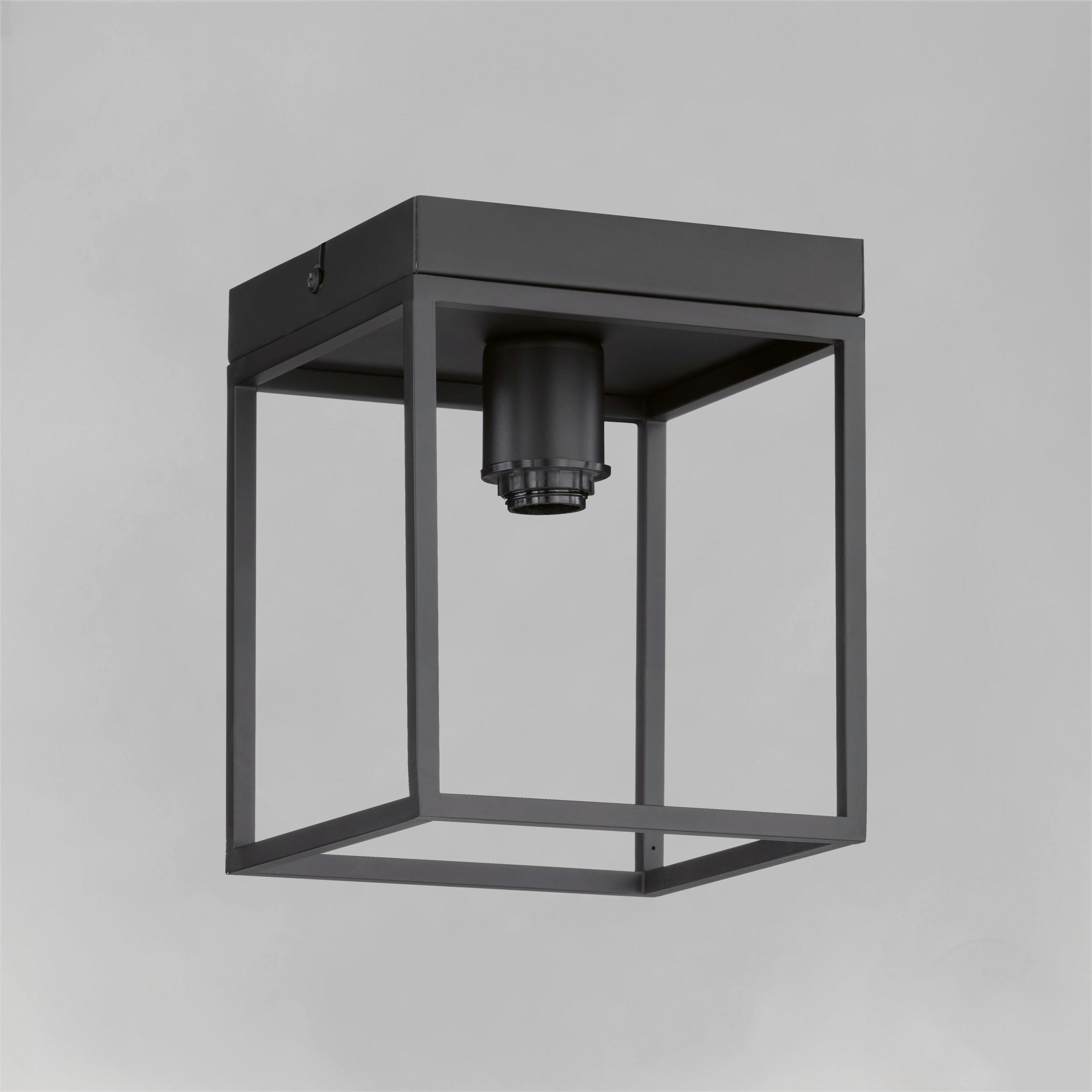 DECKENLEUCHTE    20/20/20 cm  - Schwarz, Basics, Metall (20/20/20cm) - Fischer & Honsel