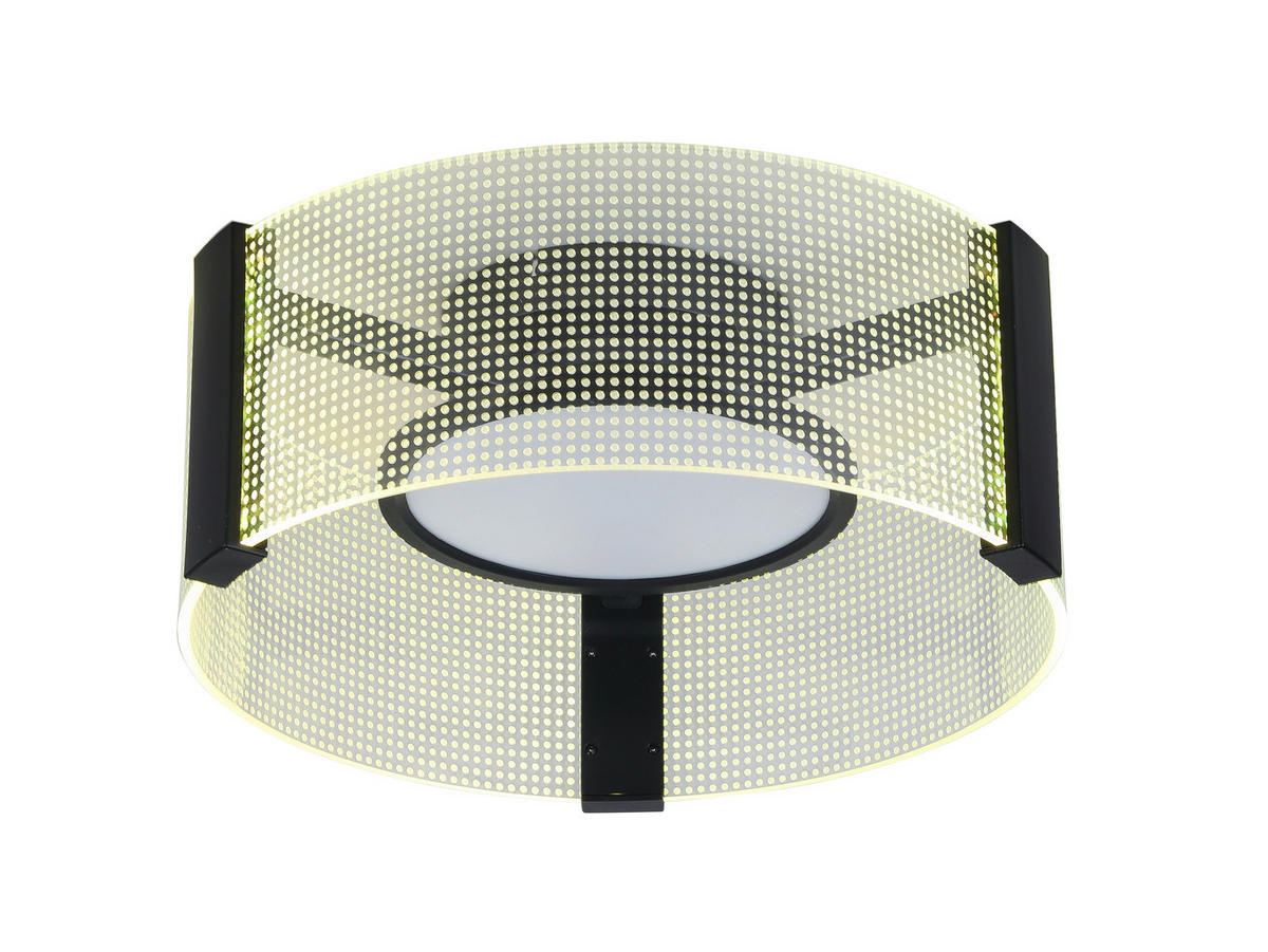 LED-DECKENLEUCHTE 40/16.5 cm   - Transparent/Weiß, Design, Kunststoff/Metall (40/16.5cm) - Novel