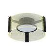 LED-DECKENLEUCHTE 40/16.5 cm   - Transparent/Weiß, Design, Kunststoff/Metall (40/16.5cm) - Novel