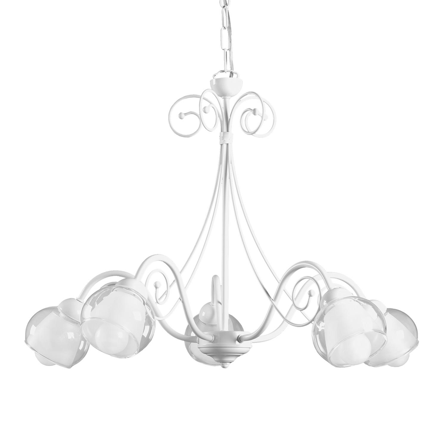 KRONLEUCHTER 4822 CAMILLA 60/60/100 cm   - Perlmutt, KONVENTIONELL, Glas/Metall (60/60/100cm)