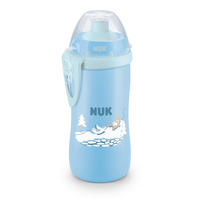 KINDERTRINKFLASCHE NUK First Choice Trinkflasche Push-Pull, Bär  - Pastellblau, Basics, Kunststoff (300ml) - NUK