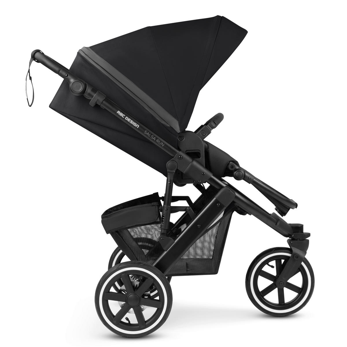 KOMBIKINDERWAGEN  SALSA RUN  INK  - Schwarz, Basics, Textil/Metall (95/63/109cm) - ABC Design