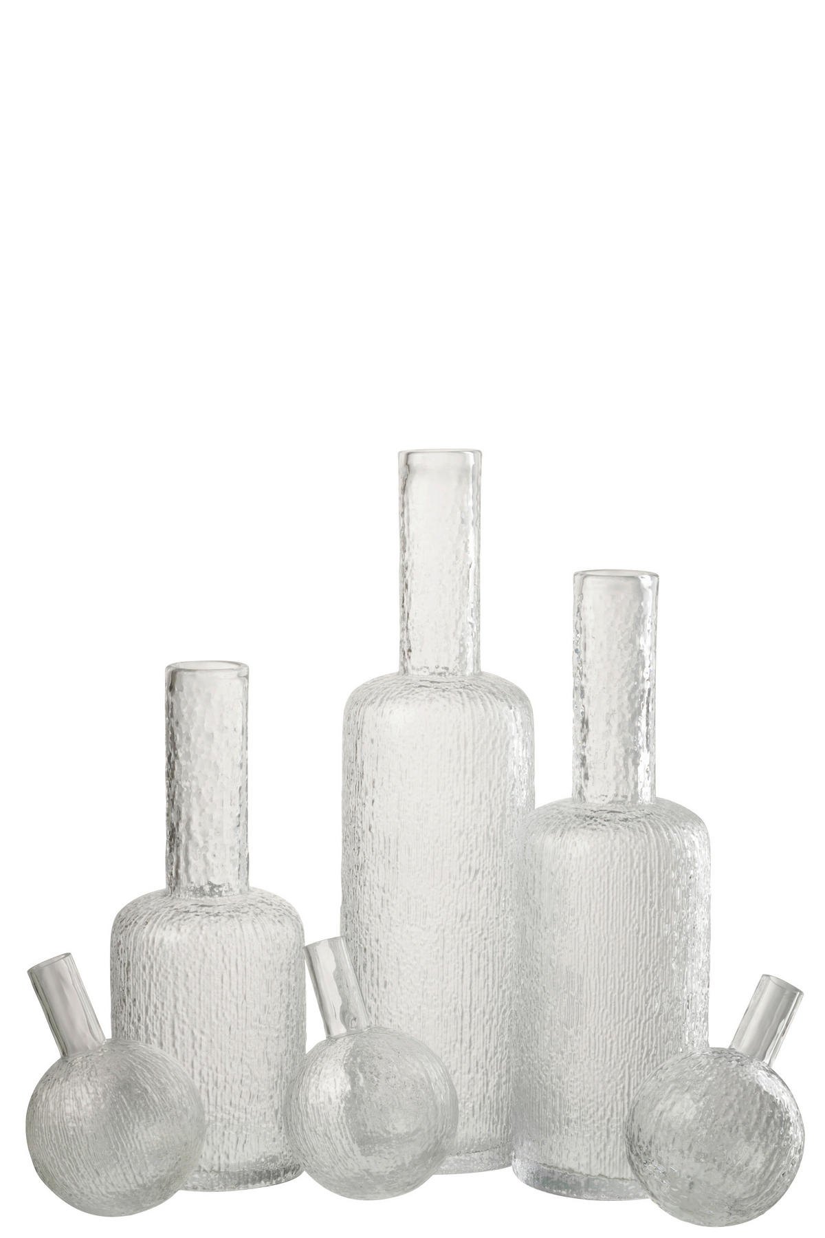 DEKOFLASCHE - Transparent, Basics, Glas (12,5/12,5/56cm)