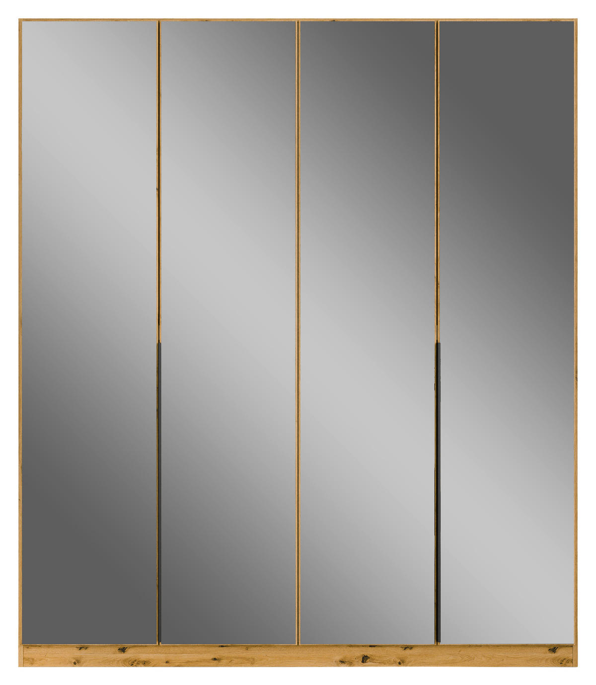 DREHTÜRENSCHRANK in Eiche Artisan  - Eiche Artisan/Grau, Modern, Holzwerkstoff/Metall (181/210/54cm) - Rauch Möbel