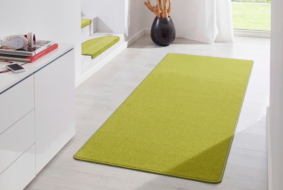 LÄUFER 80/200 cm Fancy  - Hellgrün, Basics, Kunststoff (80/200cm)
