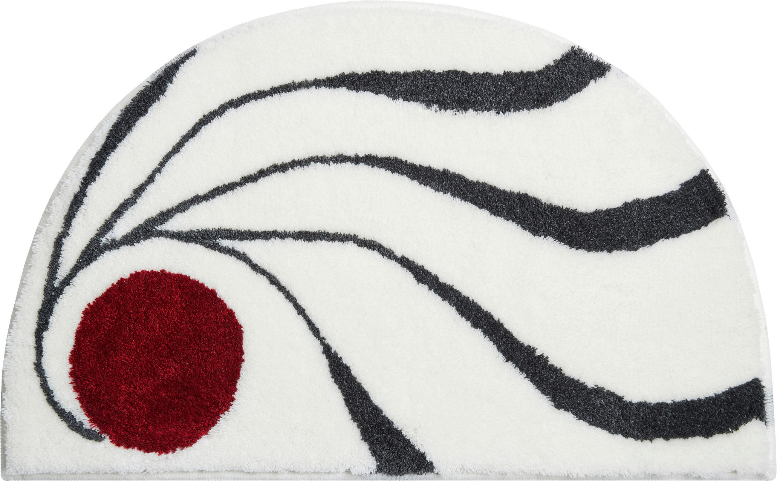 BADTEPPICH Colani 18 Weiß 50/80 cm  - Weiß, Basics, Kunststoff/Textil (50/80cm) - Grund