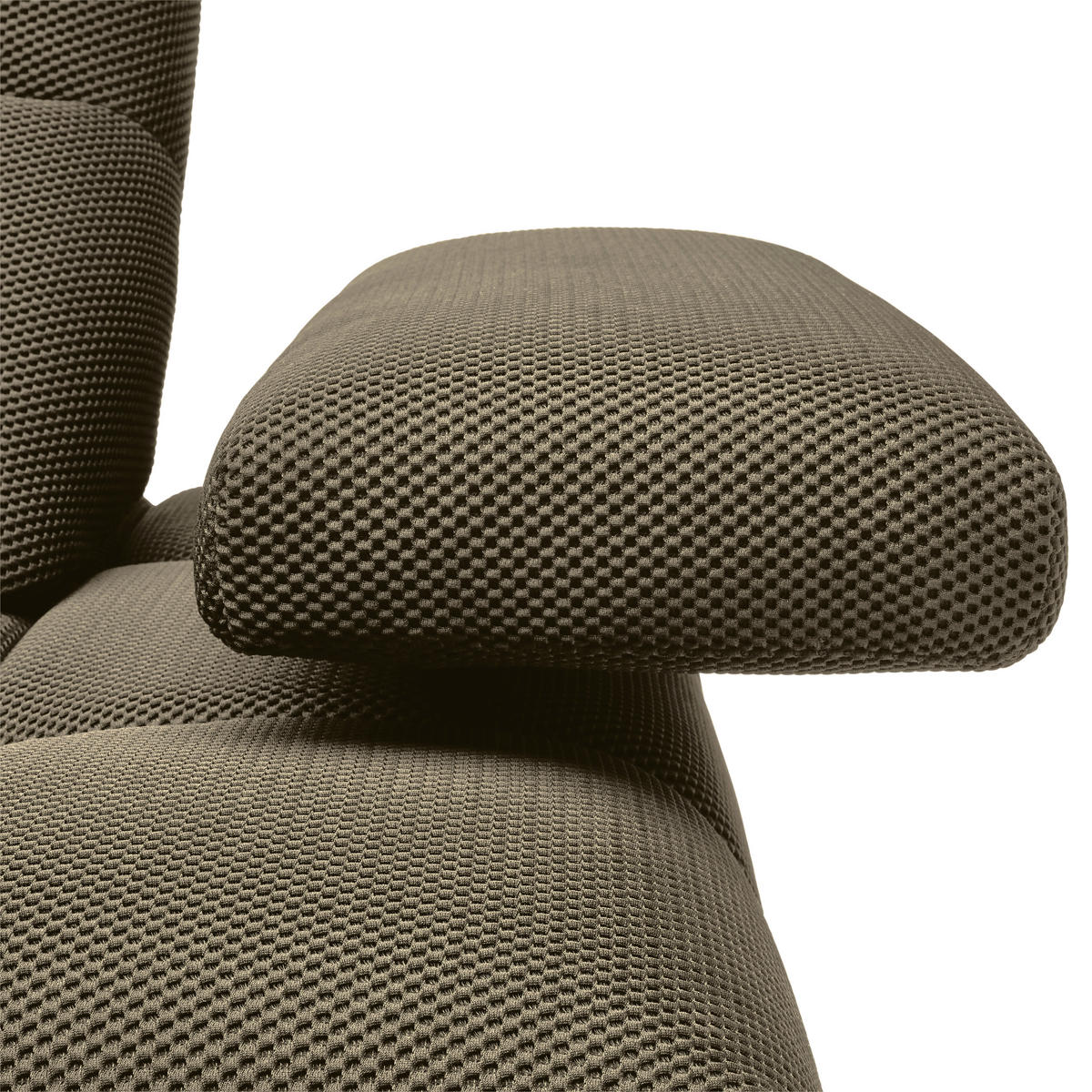 ECKSOFA in Struktur Graubraun  233/313 cm  - Graubraun/Schwarz, Design, Kunststoff/Textil (233/313cm) - Emilio Belluti