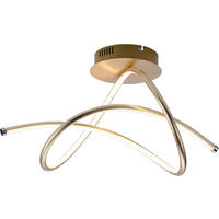 PLAFONIERĂ CU LED - auriu, Basics, metal