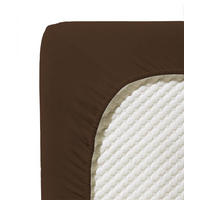 SPANNBETTTUCH Jenny C Single-Jersey  - Dunkelbraun, Basics, Textil (100/200cm) - Fleuresse
