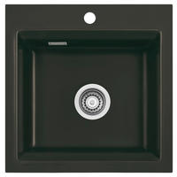 SPÜLE Kara 51 / 50030187  - Schwarz, Basics, Keramik (51/20/51cm) - Systemceram
