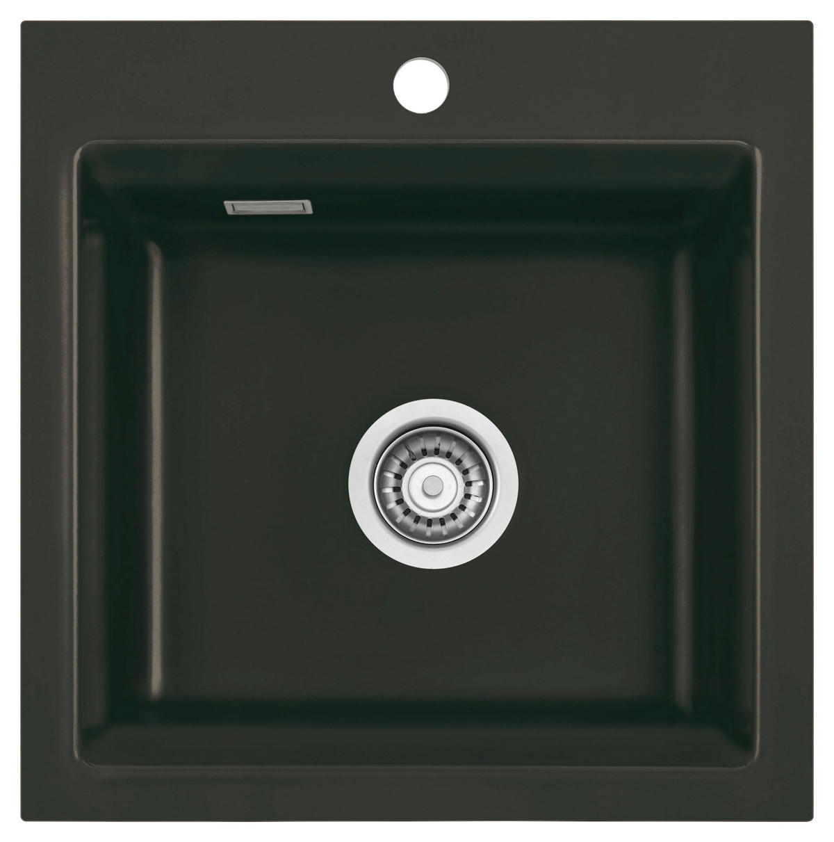 SPÜLE Kara 51 / 50030187  - Schwarz, Basics, Keramik (51/20/51cm) - Systemceram