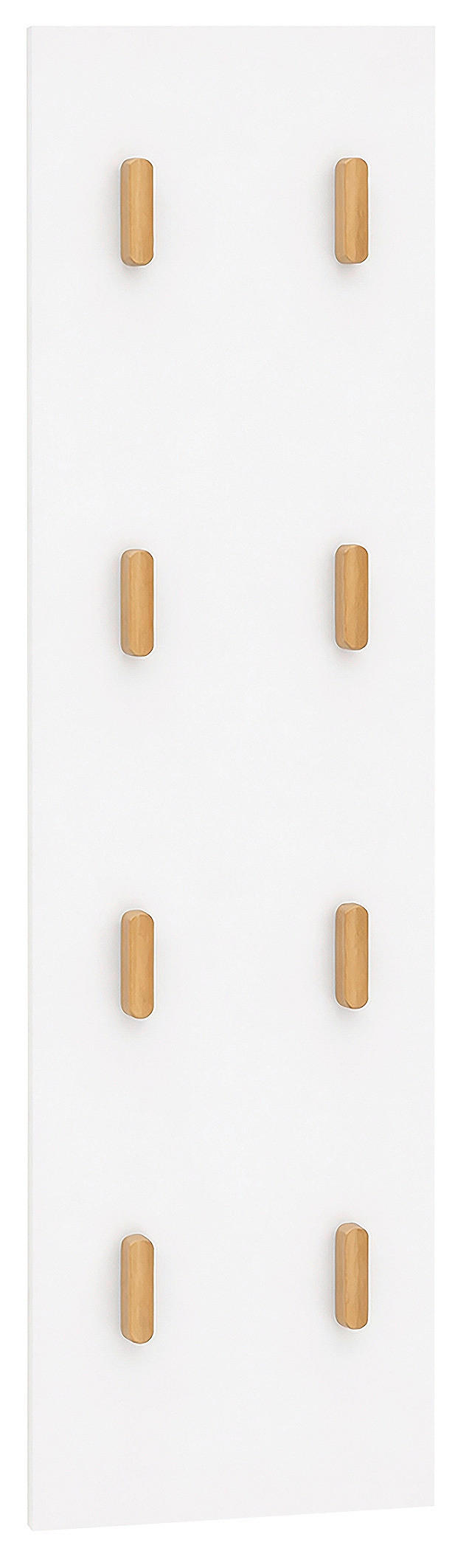 GARDEROBENPANEEL  in 30/110,6/2,6 cm  - Weiß, Design, Holzwerkstoff (30/110,6/2,6cm) - MID.YOU