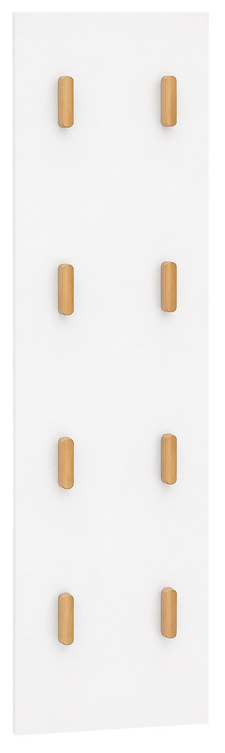 GARDEROBENPANEEL  in 30/110,6/2,6 cm  - Weiß, Design, Holzwerkstoff (30/110,6/2,6cm) - MID.YOU