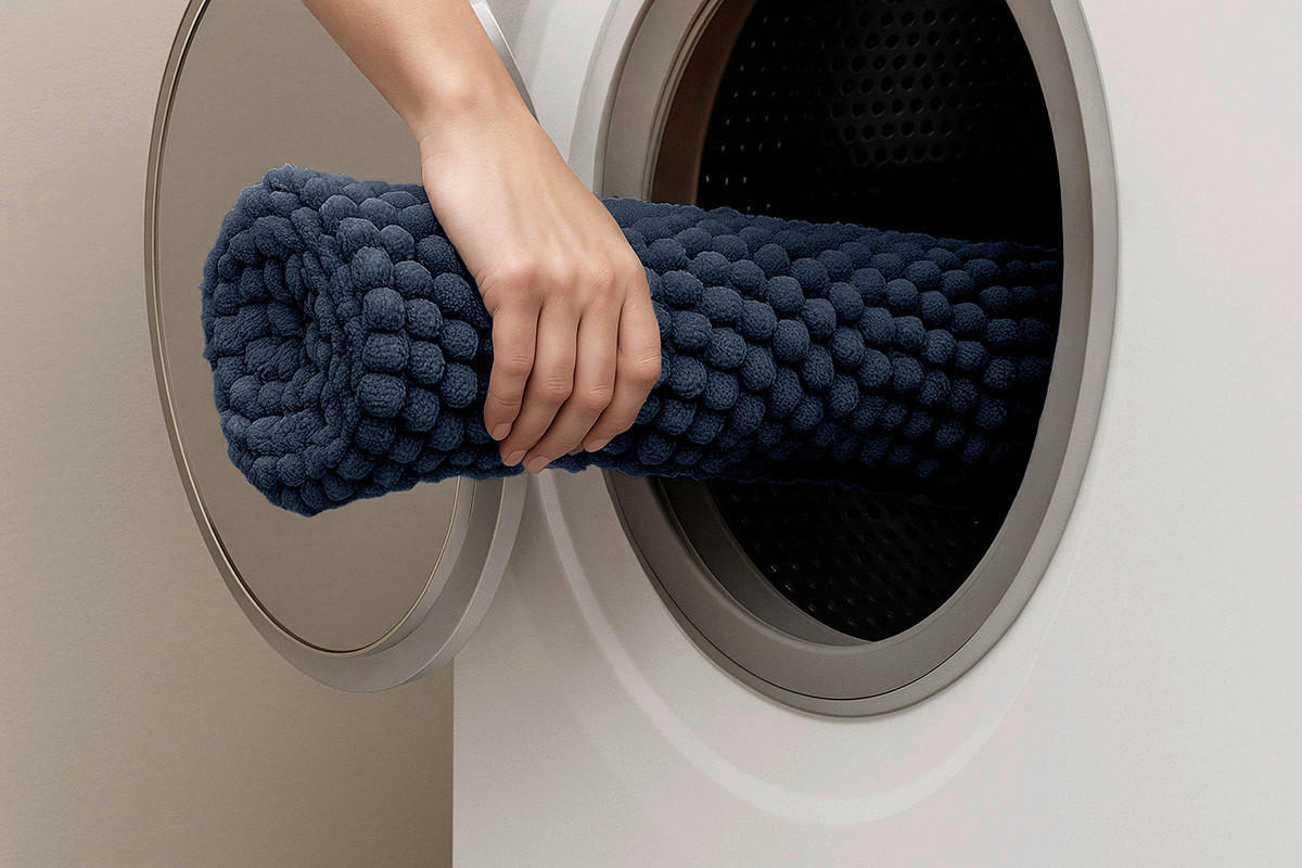 BADEMATTE Anthrazit 60/100 cm  - Anthrazit, Basics, Kunststoff/Textil (60/100cm) - Esposa