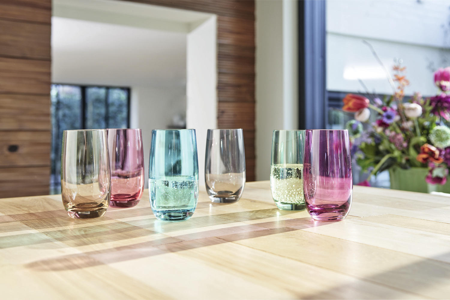 GLÄSERSET Sora 6-teilig  - Multicolor, Basics, Glas (23,4/14/15,6cm) - Leonardo