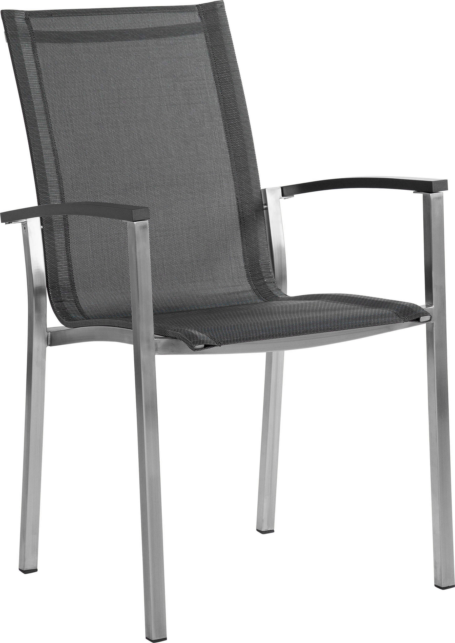 STAPELSESSEL Anthrazit, Graphitfarben, Grau  - Anthrazit/Graphitfarben, Design, Textil/Metall (55,5/95/68cm) - Stern